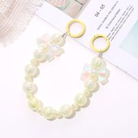 IG Style Sweet Bow Knot Crystal Beaded Plating Mobile Phone Chain main image 4