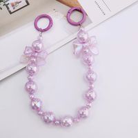 IG Style Sweet Bow Knot Crystal Beaded Plating Mobile Phone Chain sku image 5