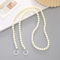 Simple Style Round Arylic Beaded Mobile Phone Chain main image 3