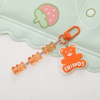 Cute Simple Style Bear Arylic Chain Bag Pendant Keychain main image 4