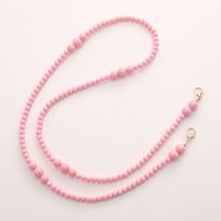 Simple Style Solid Color Bow Knot Arylic Nylon Beaded Mobile Phone Chain main image 5
