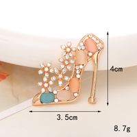 1 Pièce 42*32mm Métal Strass Talon Haut Brillant DIY Accessoires main image 2