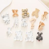 1 Piece 23*35mm 30*42mm 33*42mm Alloy Rhinestones Bear DIY Accessories main image 5