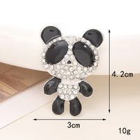 1 Piece 23*35mm 30*42mm 33*42mm Alloy Rhinestones Bear DIY Accessories sku image 9