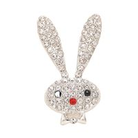 1 Piece 20*35mm 25*48mm 55*45mm Alloy Rhinestones Rabbit Heart Shape Crown Polished DIY Accessories main image 4