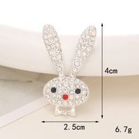 1 Piece 20*35mm 25*48mm 55*45mm Alloy Rhinestones Rabbit Heart Shape Crown Polished DIY Accessories sku image 10