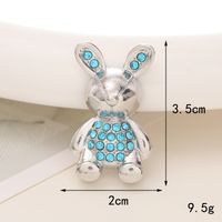 1 Piece 20*35mm 25*48mm 55*45mm Alloy Rhinestones Rabbit Heart Shape Crown Polished DIY Accessories sku image 8