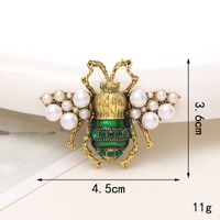 1 Pièce 18*23mm 43*30mm 46*35mm Alliage Strass Perle Abeille Brillant Pendentif main image 3