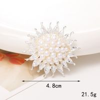 1 Pièce 40*40mm 48*48mm 5*45mm Alliage Strass Perle Fleur DIY Accessoires sku image 14