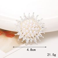 1 Piece 40*40mm 48*48mm 5*45mm Alloy Rhinestones Pearl Flower DIY Accessories sku image 14