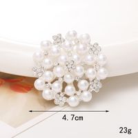 1 Piece 40*40mm 48*48mm 5*45mm Alloy Rhinestones Pearl Flower DIY Accessories sku image 19
