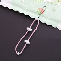 Cute Simple Style Clouds Arylic Nylon Metal Button Beaded Mobile Phone Chain sku image 9