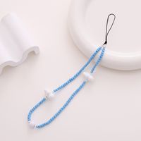 Cute Simple Style Clouds Arylic Nylon Metal Button Beaded Mobile Phone Chain sku image 11