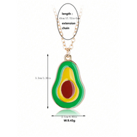 Casual Simple Style Avocado Alloy Wholesale Pendant Necklace main image 2