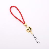 Elegant Sweet Flower Pu Leather Alloy Plating Mobile Phone Chain main image 3