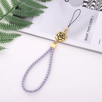 Elegant Sweet Flower Pu Leather Alloy Plating Mobile Phone Chain main image 5