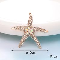 1 Piece 35*47mm 35*50mm 45*45mm Metal Rhinestones Pearl Starfish Flower Polished DIY Accessories sku image 19