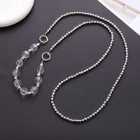 Sweet Simple Style Round Beaded Beaded Stoving Varnish Mobile Phone Chain main image 4