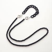 Sweet Simple Style Round Beaded Beaded Stoving Varnish Mobile Phone Chain main image 5