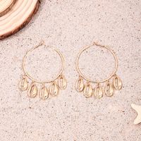 1 Paire Style Simple Style Classique Coquille Alliage Des Boucles D'Oreilles main image 5