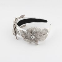 Women's Simple Style Flower Plastic Rhinestone Knitting Hair Band main image 4