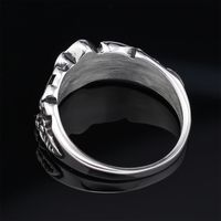 Hip-Hop Streetwear Star Mushroom 304 Stainless Steel Carving Men's Rings main image 5