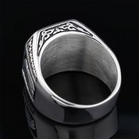 Hip-Hop Streetwear Skull 304 Stainless Steel Carving Men's Rings main image 5