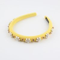 Women's Simple Style Flower Plastic Rhinestone Knitting Hair Band main image 7