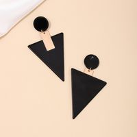 1 Piece Simple Style Classic Style Triangle Round Patchwork Arylic Drop Earrings main image 5