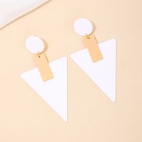 1 Piece Simple Style Classic Style Triangle Round Patchwork Arylic Drop Earrings main image 7