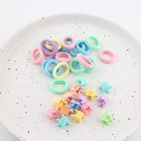 Women's Simple Style Classic Style Color Block Cloth Ring Appliques Hair Band Hair Tie Rubber Band main image 10