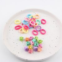 Women's Simple Style Classic Style Color Block Cloth Ring Appliques Hair Band Hair Tie Rubber Band main image 4