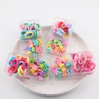 Women's Simple Style Classic Style Color Block Cloth Ring Appliques Hair Band Hair Tie Rubber Band main image 2