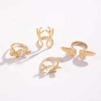 Exaggerated Modern Style Animal Butterfly Deer Alloy Women's Open Rings main image 4