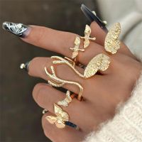 Exaggerated Modern Style Animal Butterfly Deer Alloy Women's Open Rings main image 5
