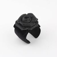 Simple Style Classic Style Rose Cotton Rhinestone Flannel Women's Bangle sku image 2