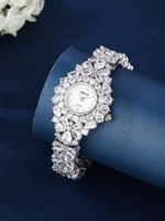 Elegant Glam Luxurious Solid Color Lathe Buckle Quartz Women's Watches main image 2