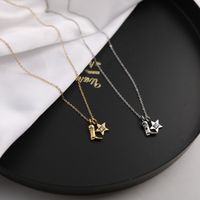Wholesale Jewelry Hip-Hop Retro Star Boots 201 Stainless Steel Copper Gold Plated Plating Pendant Necklace main image 4