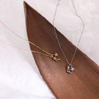 Wholesale Jewelry Hip-Hop Retro Star Boots 201 Stainless Steel Copper Gold Plated Plating Pendant Necklace main image 6