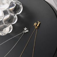 Wholesale Jewelry Hip-Hop Retro Star Boots 201 Stainless Steel Copper Gold Plated Plating Pendant Necklace main image 1