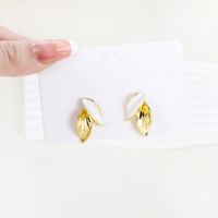 1 Pair Sweet Simple Style Leaves Iron Gold Plated Ear Studs main image 1