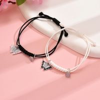 Simple Style Classic Style Butterfly Alloy Leather Rope Braid Women's Bracelets main image 3