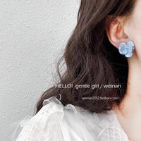 Retro Heart Shape Flower Alloy Plating Inlay Artificial Gemstones Pearl Women's Ear Clips 1 Pair sku image 25