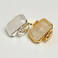 Exaggerated Simple Style Geometric Mixed Materials Inlay Crystal Women's Rings main image 4
