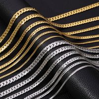 Einfacher Stil Klassischer Stil Einfarbig Edelstahl 304 Überzug Vergoldet Unisex Halskette main image 1