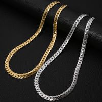 Einfacher Stil Klassischer Stil Einfarbig Edelstahl 304 Überzug Vergoldet Unisex Halskette main image 4