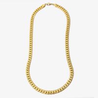 Simple Style Classic Style Solid Color 304 Stainless Steel Plating Gold Plated Unisex Necklace main image 2