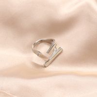 Copper Modern Style Classic Style Geometric Solid Color Rings main image 1