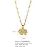 Acier Inoxydable 316L Le Cuivre Plaqué Or Style Simple Style Classique Placage Constellation Pendentif sku image 11