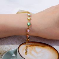 316 Stainless Steel  Gold Plated Simple Style Classic Style Plating Geometric Bracelets main image 1